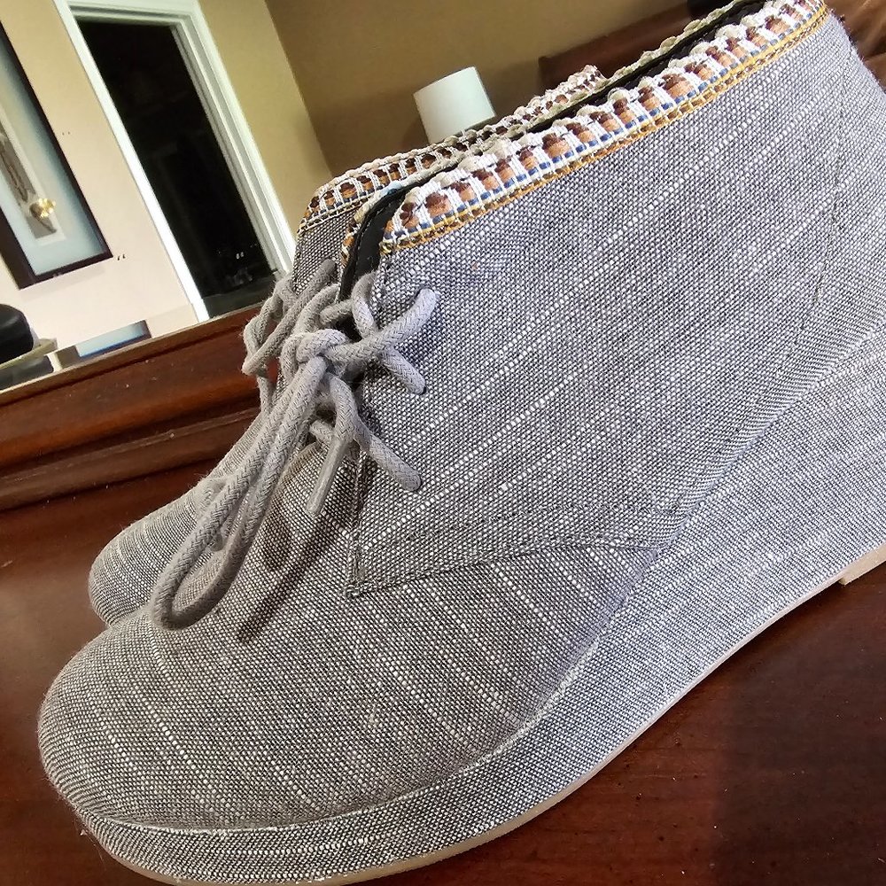 Gray Wedge shoes- FREE with purchase- make a bundle